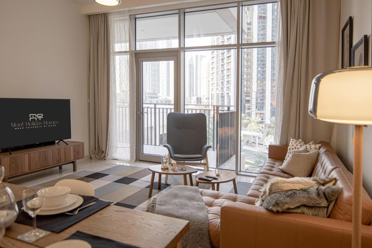 Elegant Apt With Balcony Minutes From Burj Khalifa Dubai Exterior photo